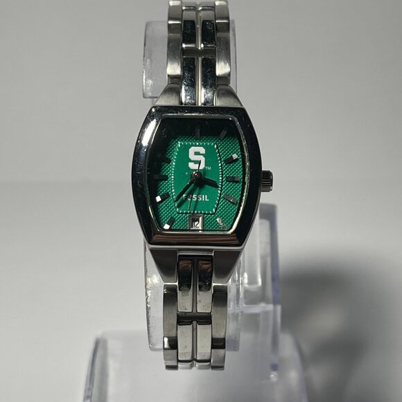 Michigan State Spartans NCAA Stainless-Steel Bracelet Watch by Fossil !!NEW!!
